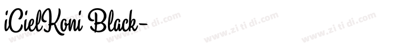 iCielKoni Black字体转换